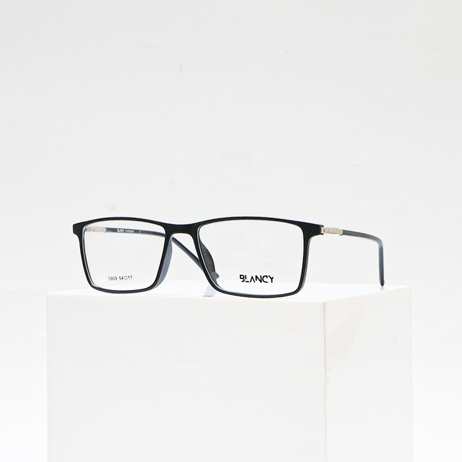 GỌNG KÍNH CẬN NHỰA CAO CẤP CẢ VIỀN BLANCY 0906 C2 ĐEN NHÁM