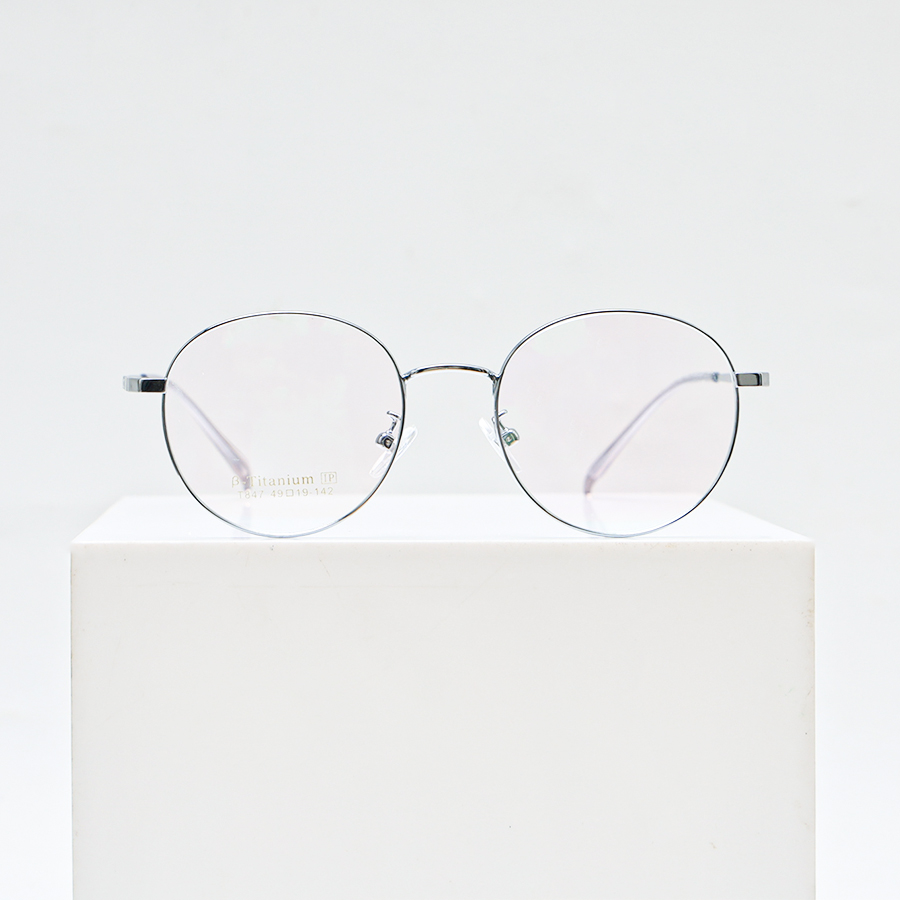 GỌNG KÍNH CẬN KIM LOẠI T847 C3 BẠC