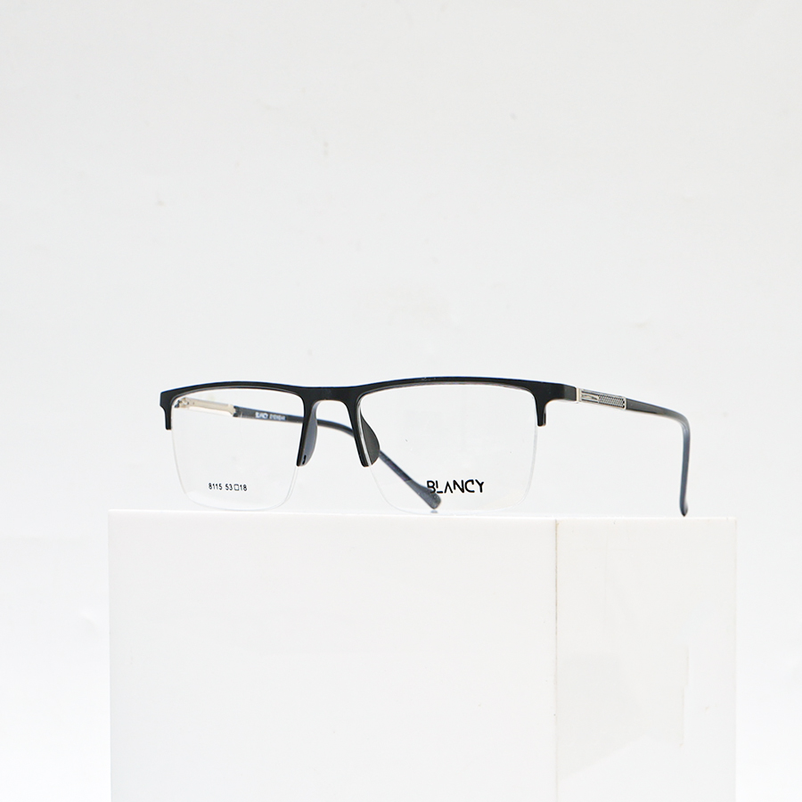 GỌNG KÍNH CẬN BLANCY DÁNG CLUB MASTER 8115 C2 ĐEN NHÁM