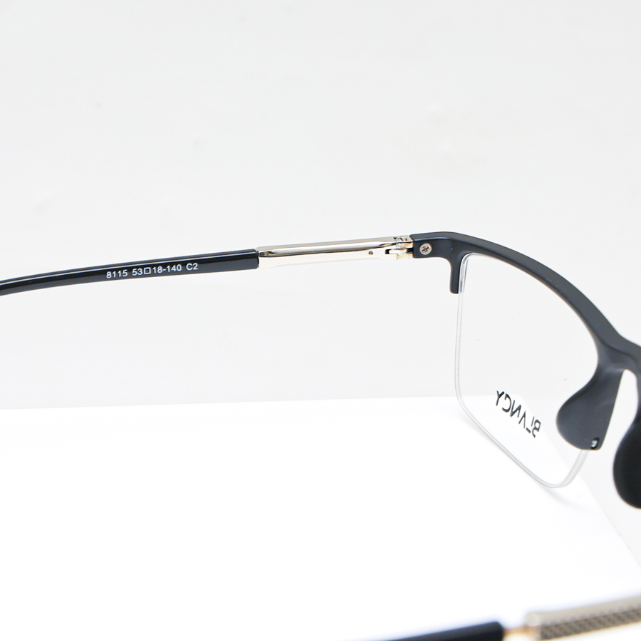 GỌNG KÍNH CẬN BLANCY DÁNG CLUB MASTER 8115 C2 ĐEN NHÁM