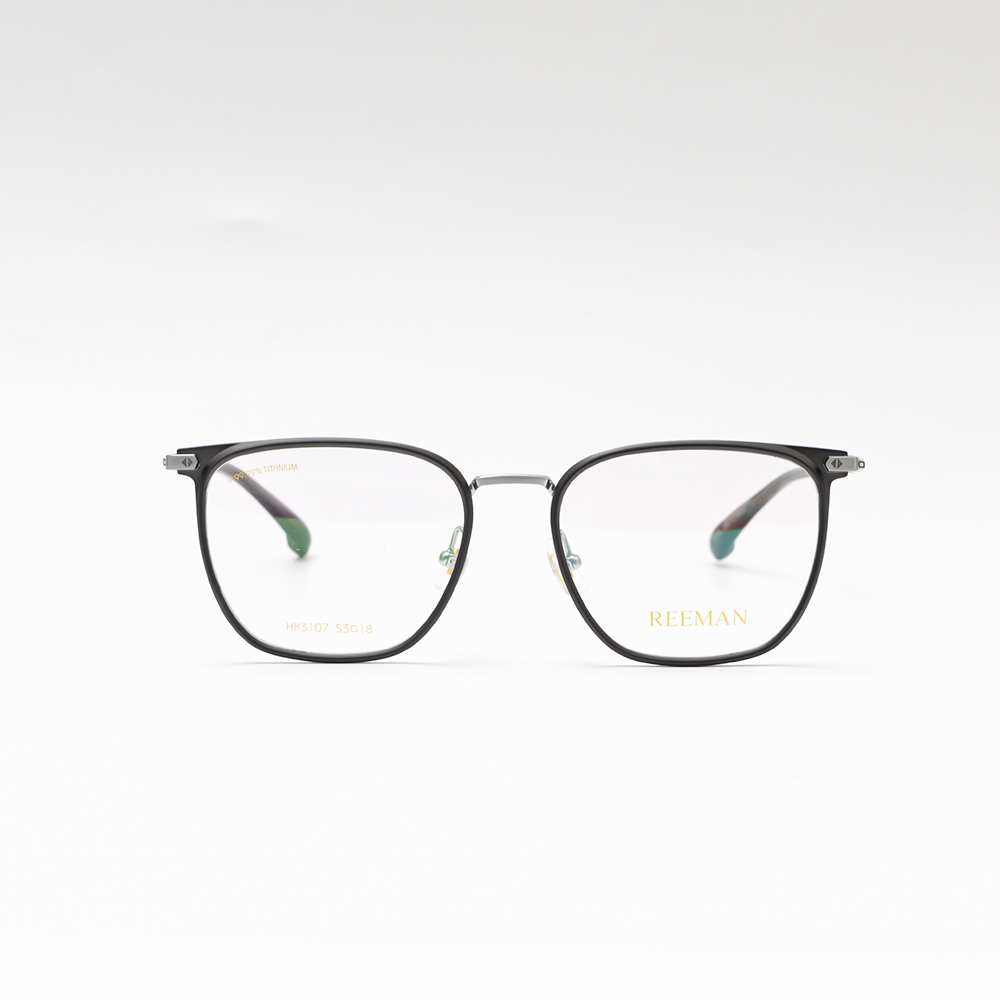 GỌNG KÍNH TITAN REEMAM CẢ VIỀN 3107 GHI VIỀN ĐEN