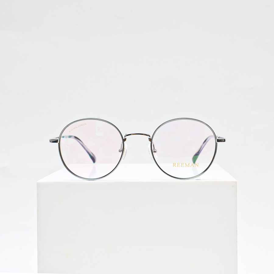 GỌNG KÍNH REEMAN TITAN CAO CẤP 3069 BẠC VIỀN ĐEN