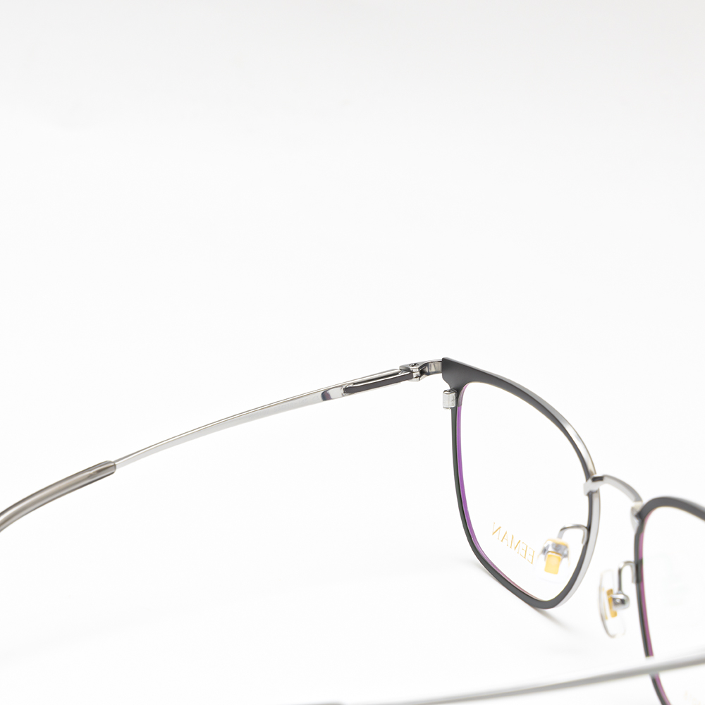 GỌNG KÍNH TITAN REEMAM CẢ VIỀN 3107 GHI VIỀN ĐEN