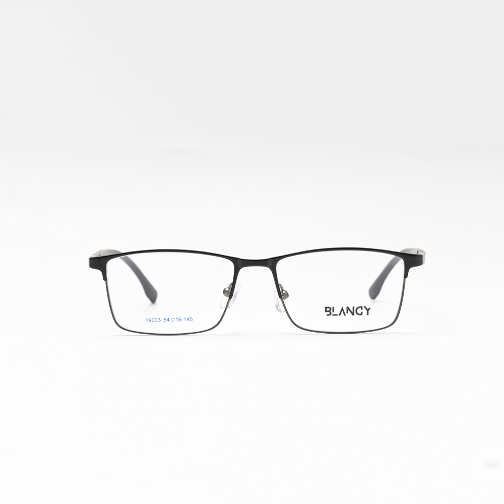 GỌNG KÍNH CẬN BLANCY DÁNG CLUB MASTER 19003 C355 ĐEN VIỀN GHI