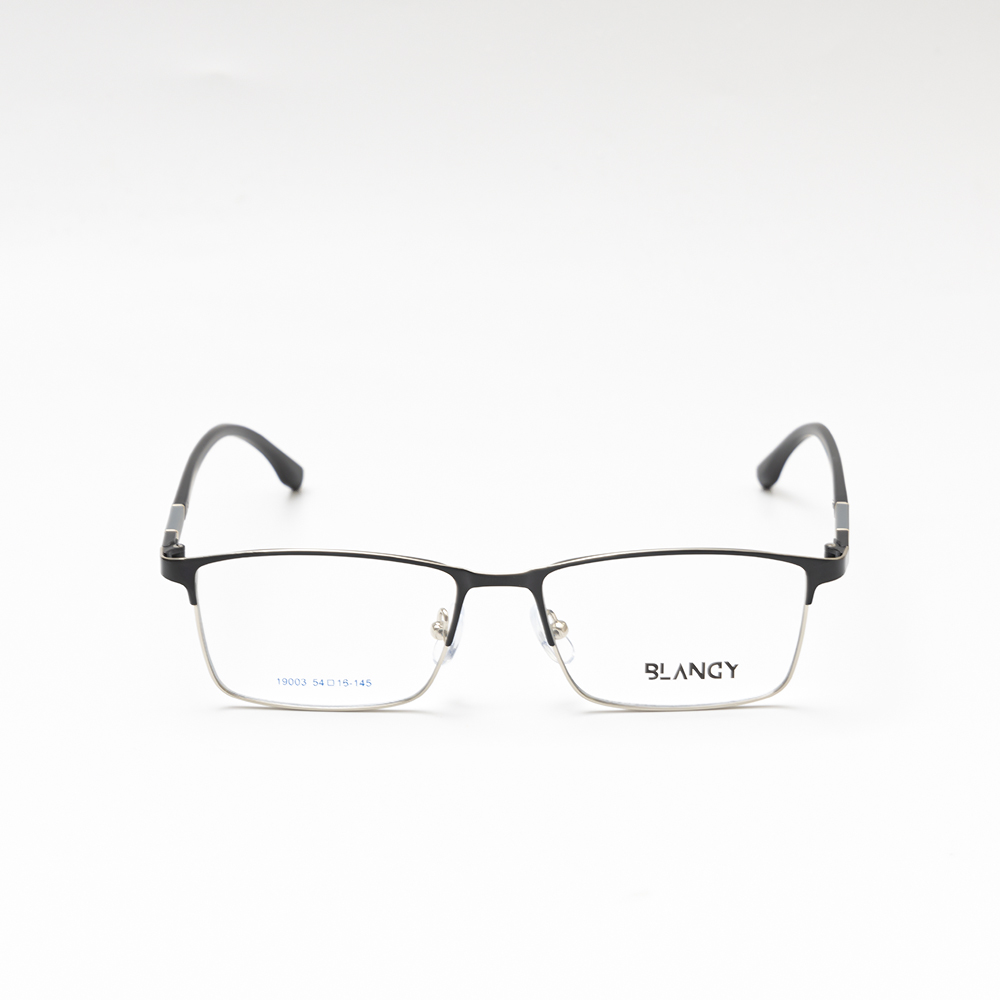 GỌNG KÍNH CẬN BLANCY DÁNG CLUB MASTER 19003 C455 ĐEN VIỀN BẠC