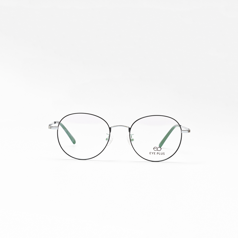 GỌNG KÍNH CẬN KIM LOẠI THỜI TRANG EP 90525 C5 ĐEN BẠC