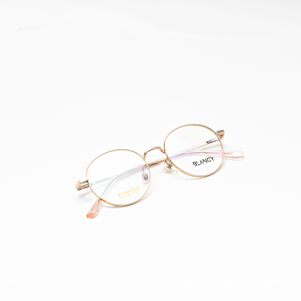 GỌNG KÍNH CẬN KIM LOẠI THỜI TRANG BLANCY 66154 C2 HỒNG
