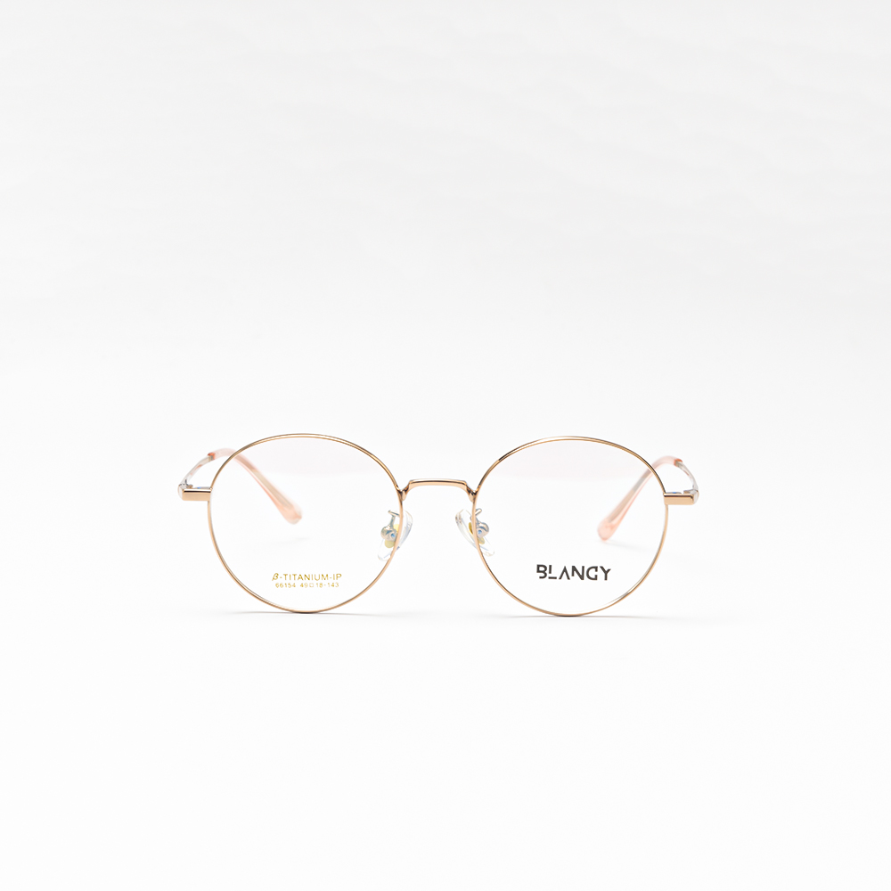 GỌNG KÍNH CẬN KIM LOẠI THỜI TRANG BLANCY 66154 C2 HỒNG