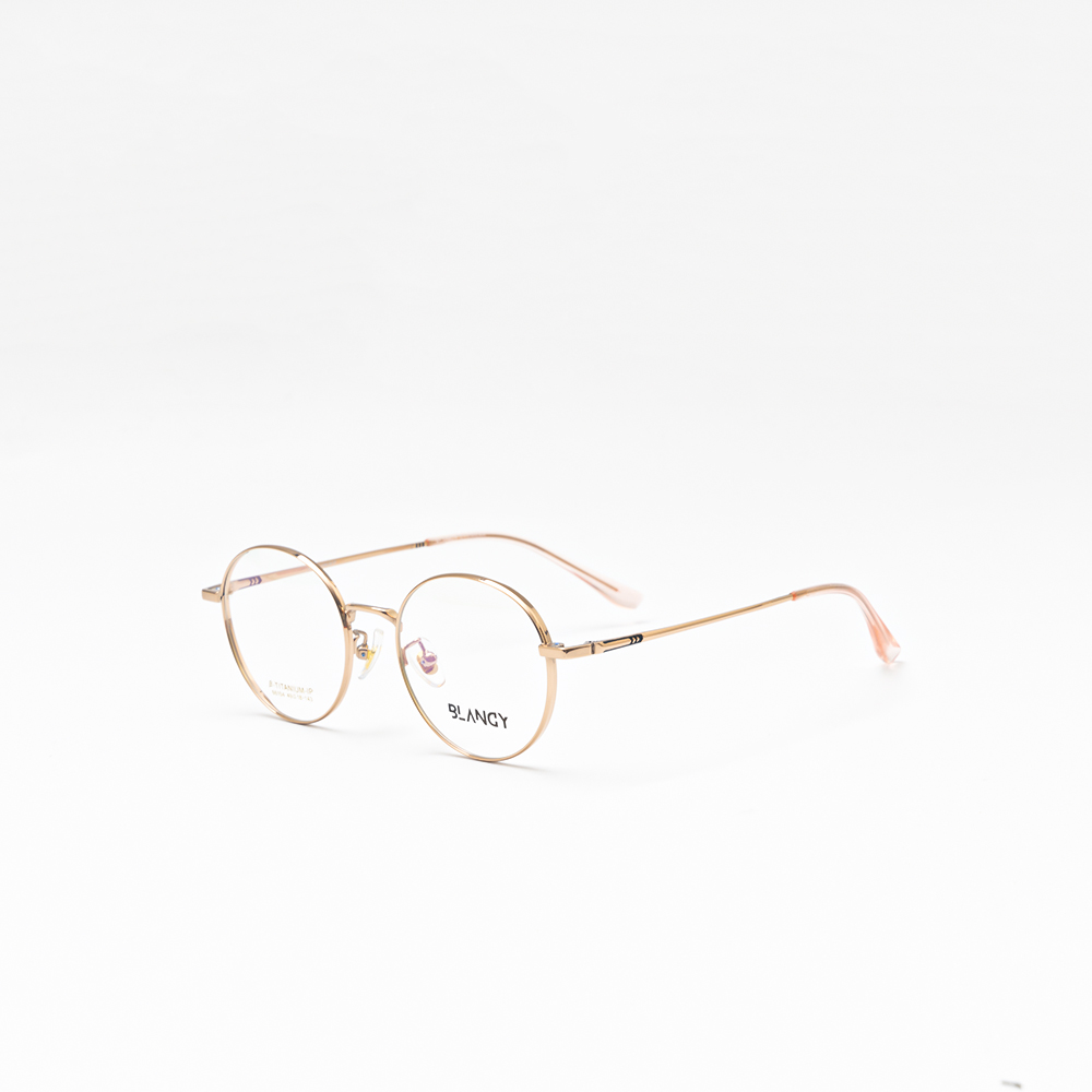 GỌNG KÍNH CẬN KIM LOẠI THỜI TRANG BLANCY 66154 C2 HỒNG
