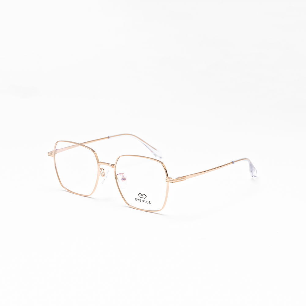 GỌNG KÍNH CẬN KIM LOẠI THỜI TRANG EP 90529 C2 HỒNG VÀNG