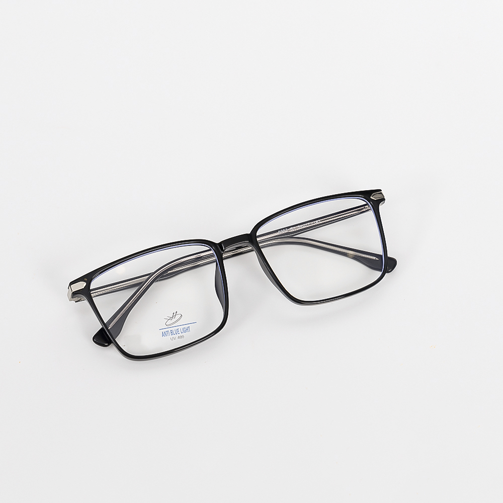 Gọng Kính Cận Unisex N240 8307 C1 Đen Bóng