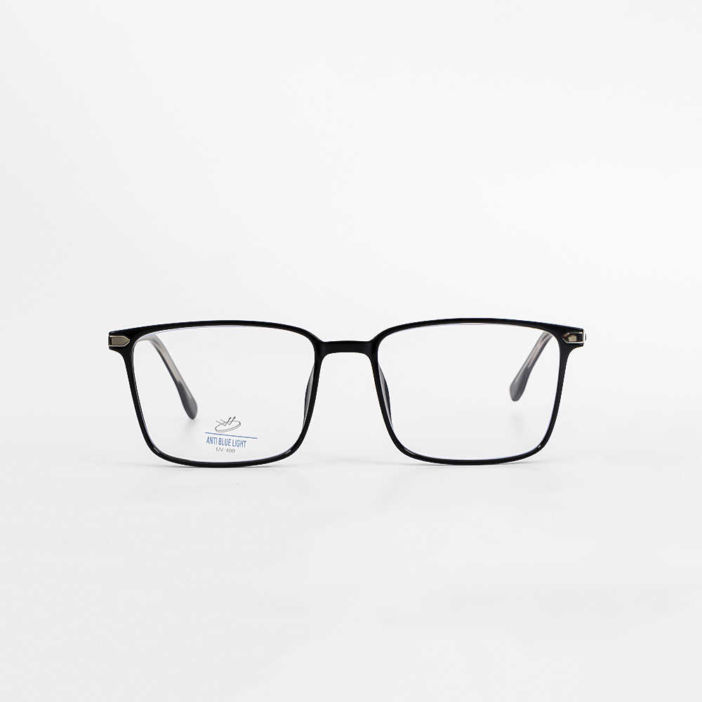 Gọng Kính Cận Unisex N240 8307 C1 Đen Bóng