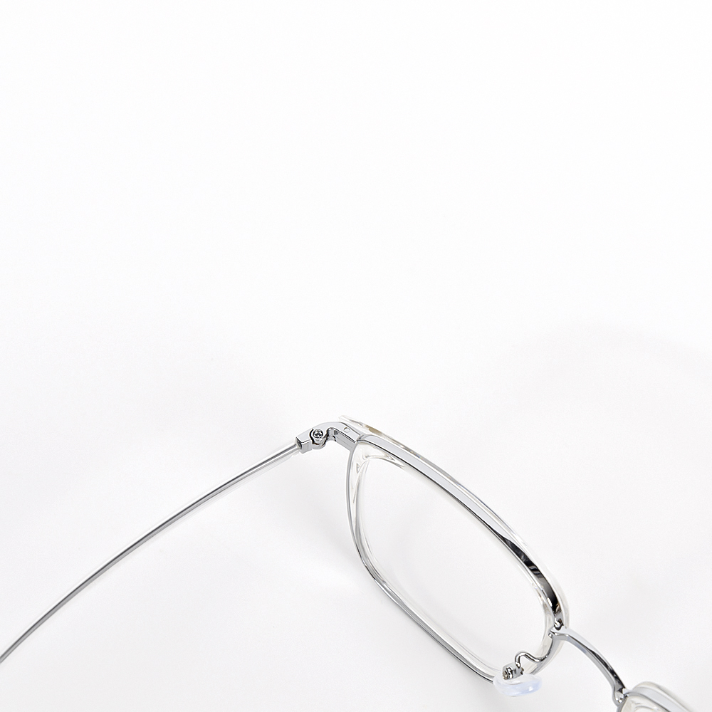 GỌNG KÍNH CẬN NHỰA CAO CẤP LÕI KIM LOẠI LM257 C19 BẠC TRONG