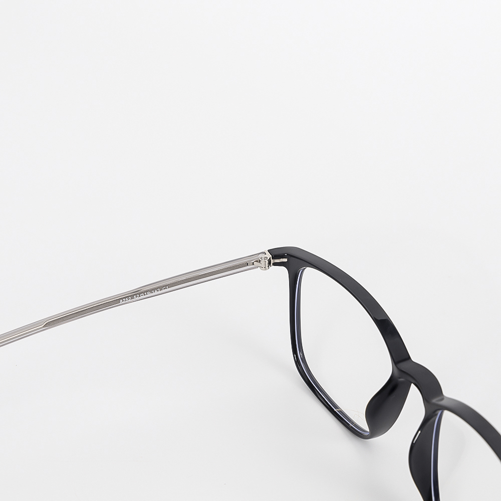 Gọng Kính Cận Unisex N240 8252 C1 ĐEN BÓNG