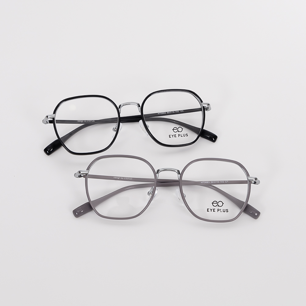 GỌNG KÍNH CẬN KIM LOẠI CAO CẤP EYEPLUS 70683 C7 XÁM
