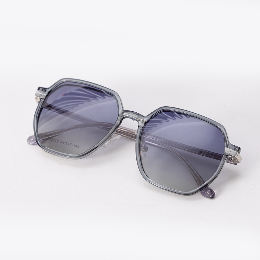 GỌNG KÍNH RÂM CẬN 2IN1 KIM LOẠI 2212 C3 GỌNG BẠC MẮT KHÓI