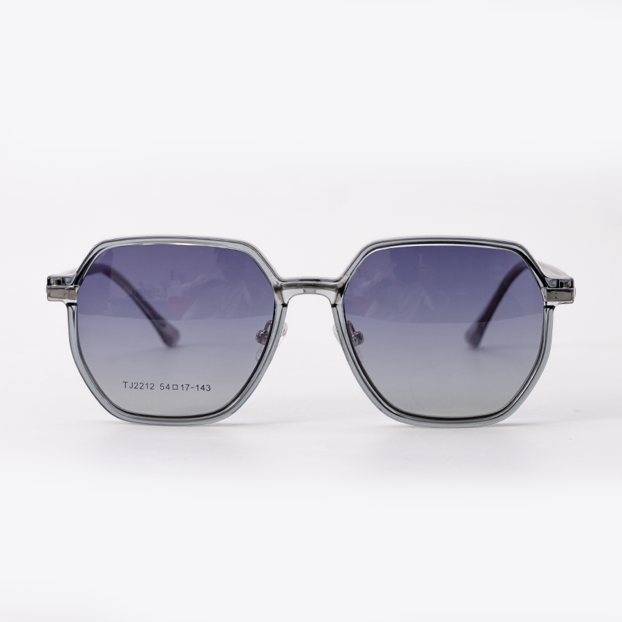 GỌNG KÍNH RÂM CẬN 2IN1 KIM LOẠI 2212 C3 GỌNG BẠC MẮT KHÓI