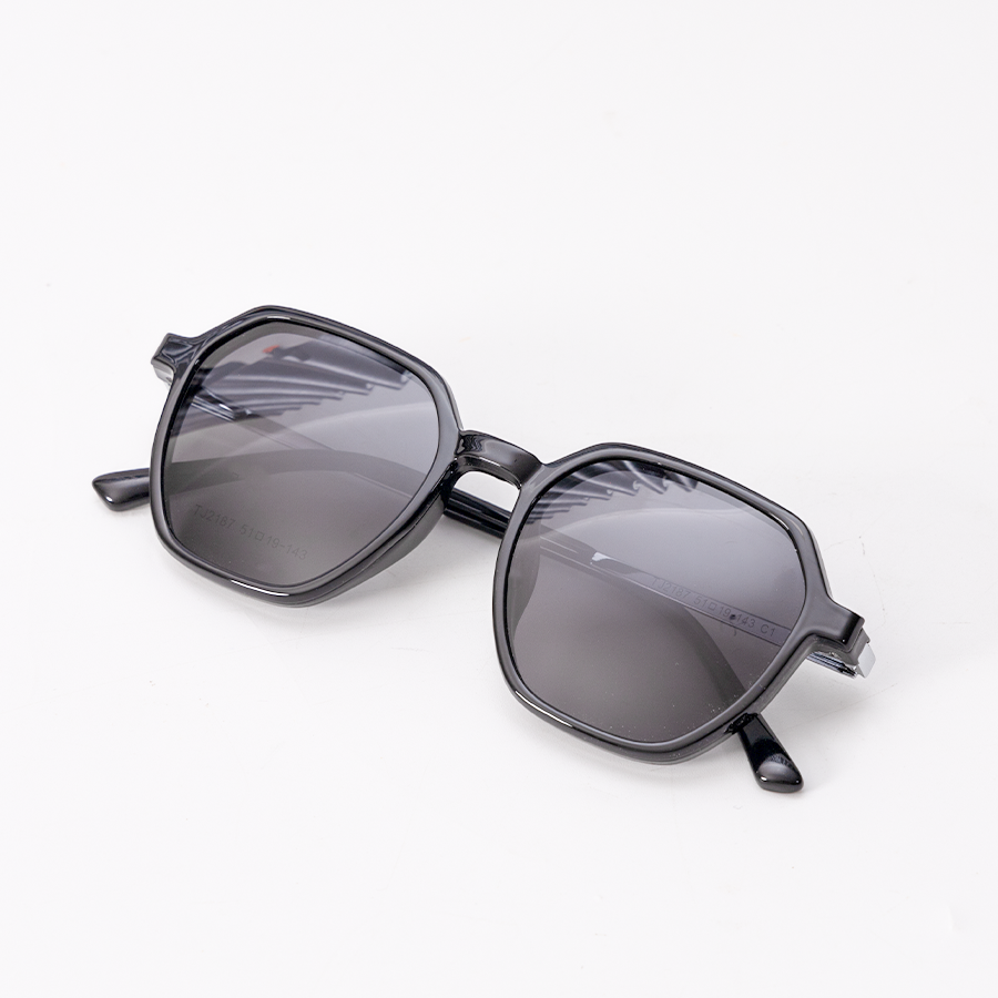 GỌNG KÍNH RÂM CẬN 2IN1 ULTEM 2187 C1 GỌNG ĐEN MẮT ĐEN