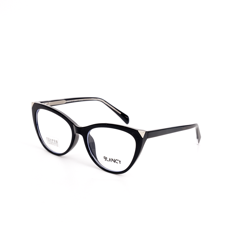 GỌNG KÍNH CẬN NHỰA CAO CẤP DÁNG MẮT MÈO BLANCY 1024 C1 ĐEN BÓNG
