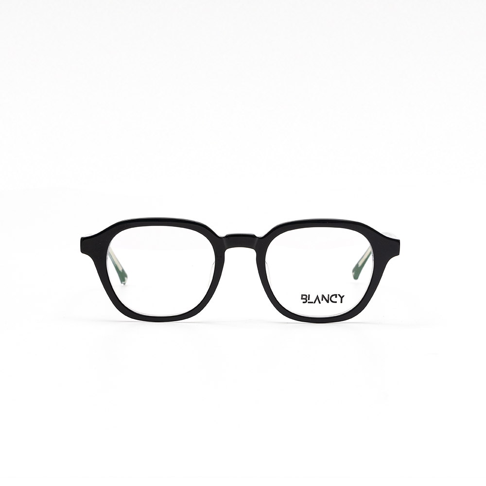 GỌNG KÍNH CẬN NHỰA CAO CẤP CẢ VIỀN BLANCY 15010 C2 ĐEN BÓNG