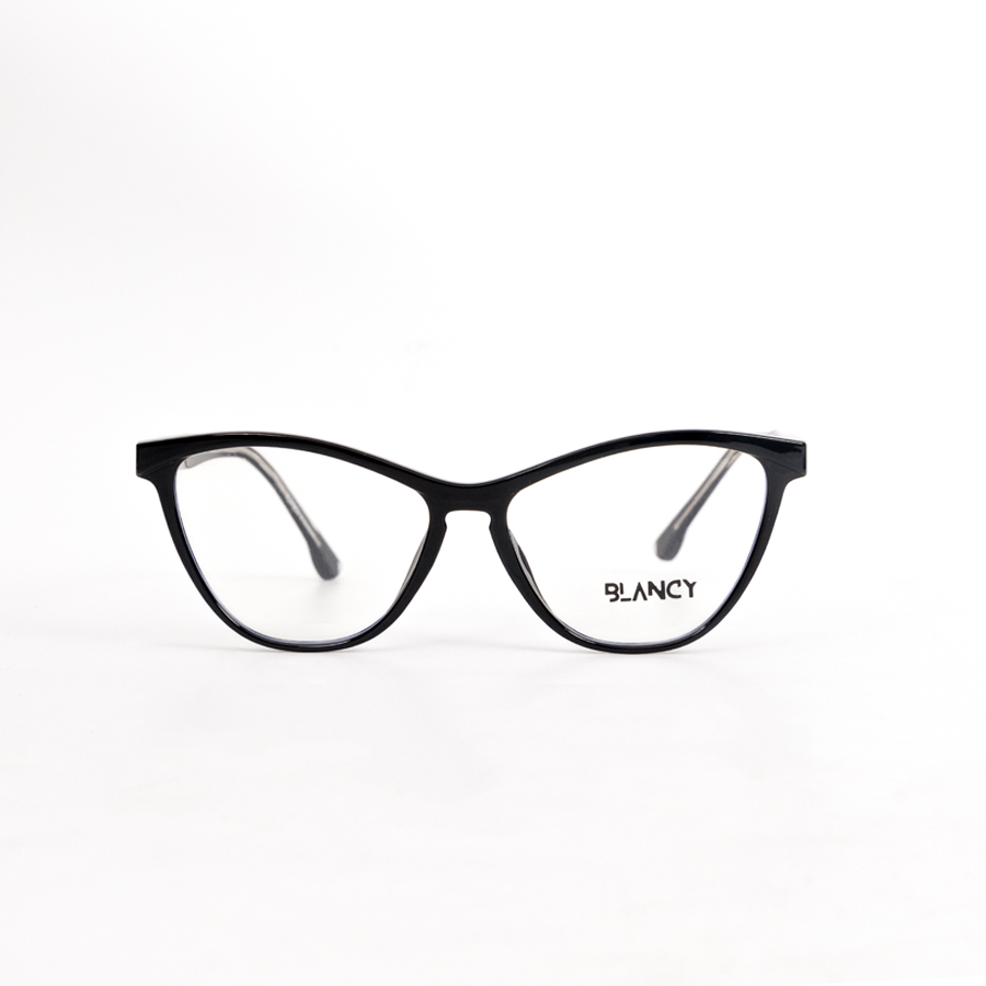 GỌNG KÍNH CẬN NHỰA CAO CẤP DÁNG MẮT MÈO BLANCY 1011 C1 ĐEN BÓNG