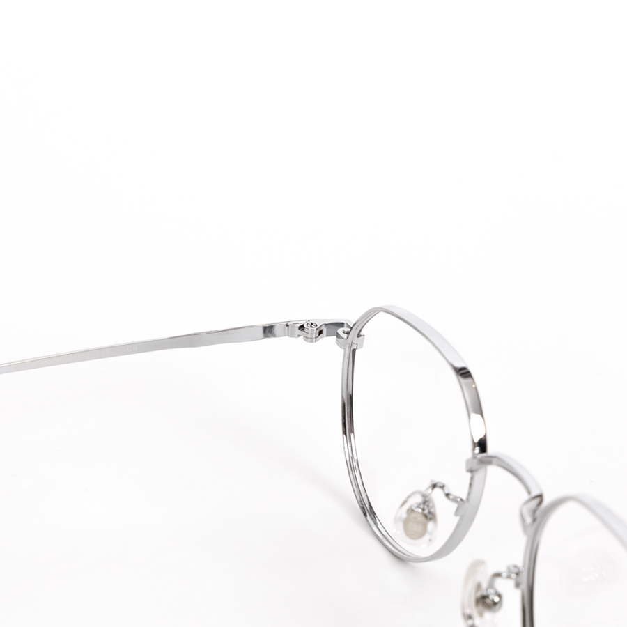 GỌNG KÍNH CẬN KIM LOẠI CAO CẤP MSL 036 C6 BẠC VIỀN ĐEN