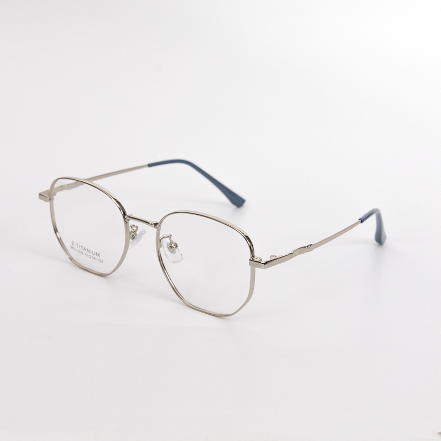 GỌNG KÍNH CẬN KIM LOẠI CAO CẤP MSL 018 C2 BẠC XANH