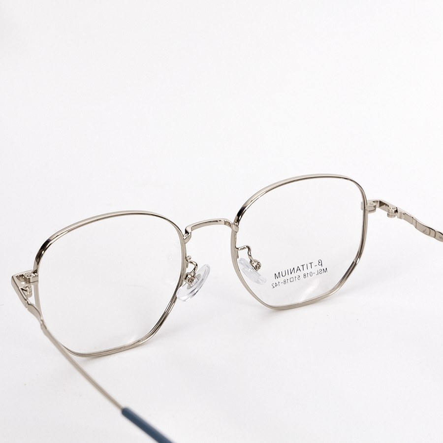 GỌNG KÍNH CẬN KIM LOẠI CAO CẤP MSL 018 C2 BẠC XANH