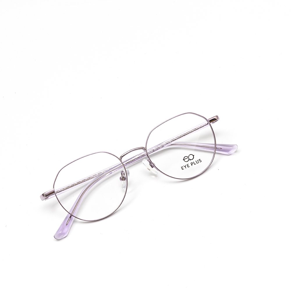 GỌNG KÍNH CẬN KIM LOẠI THỜI TRANG E450 70536 C6 TÍM