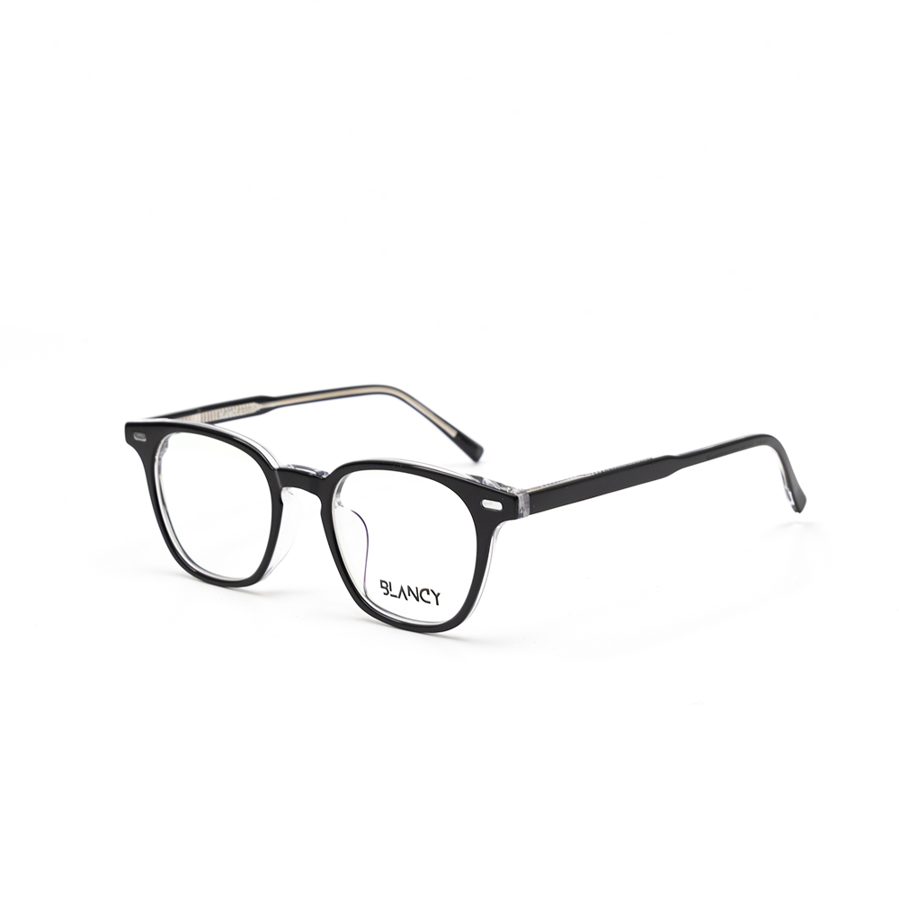 GỌNG KÍNH CẬN NHỰA CAO CẤP CẢ VIỀN BLANCY 15002 C2 ĐEN BÓNG