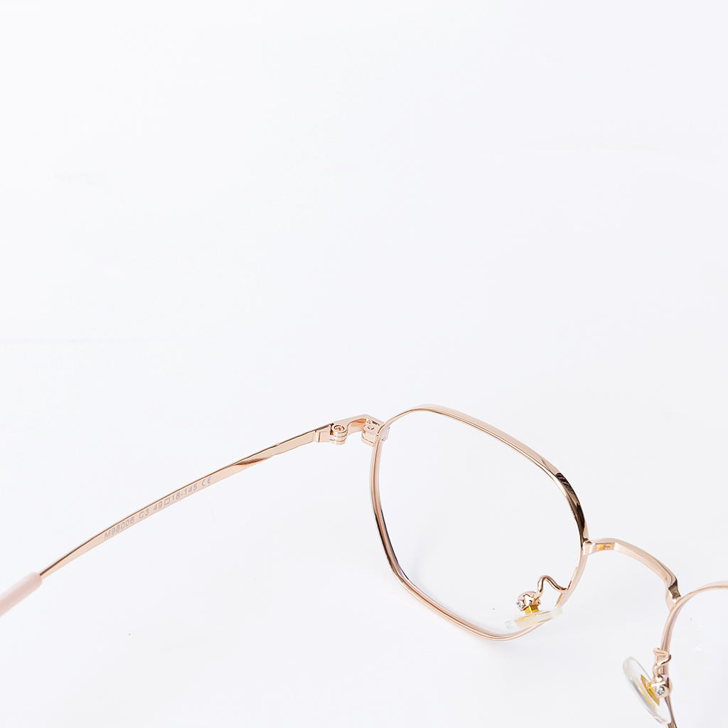GỌNG KÍNH CẬN KIM LOẠI CAO CẤP 98006 C3 VÀNG HỒNG