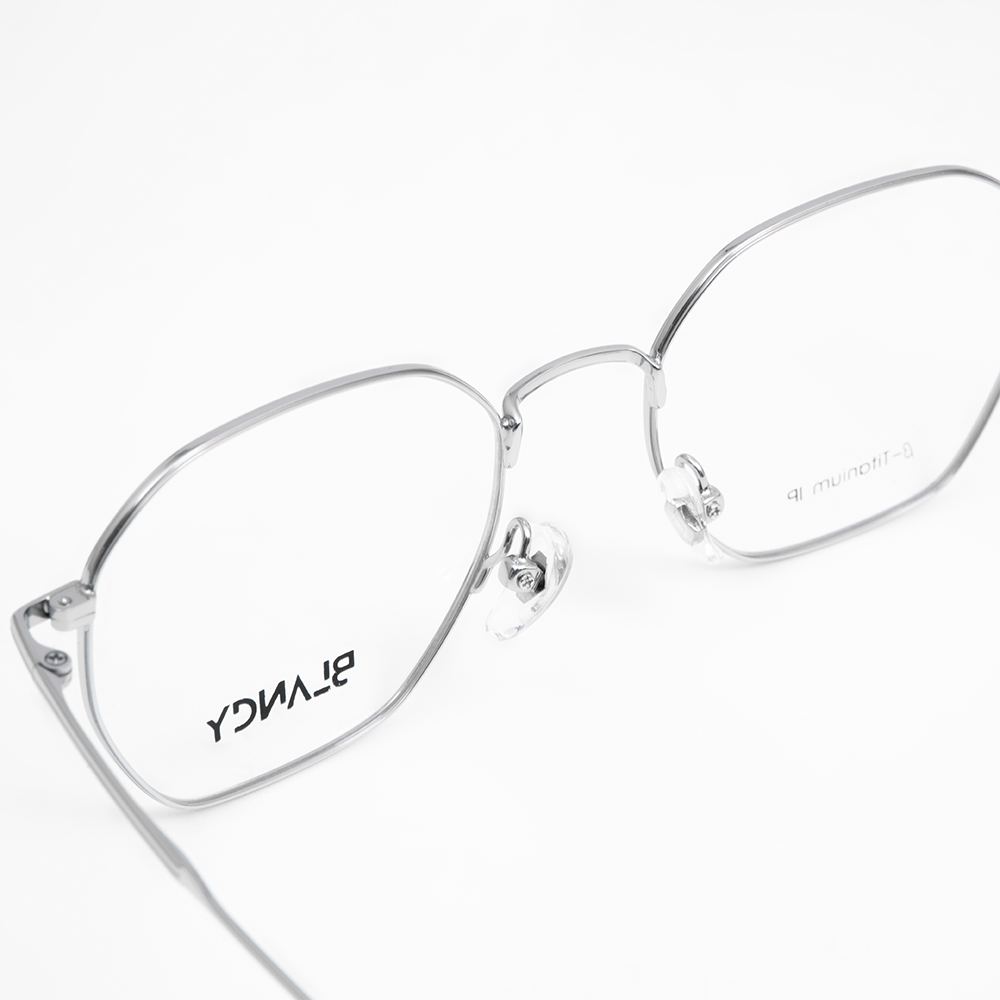 GỌNG KÍNH CẬN KIM LOẠI THỜI TRANG BLANCY 90052 C3 BẠC