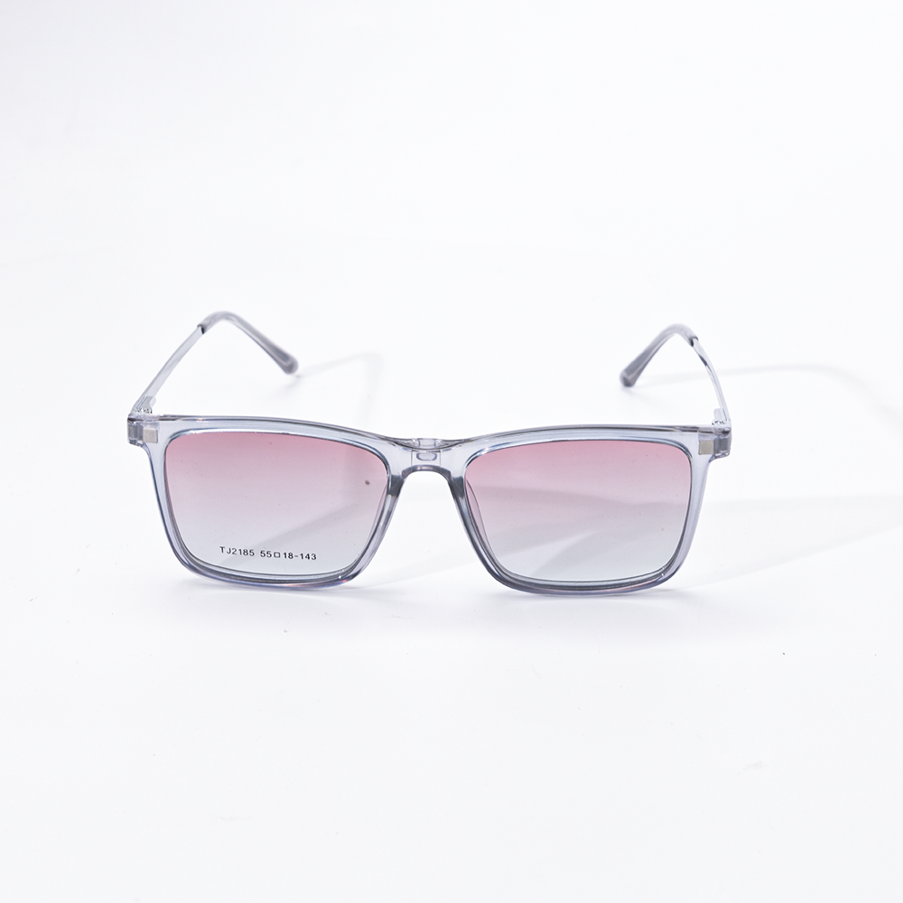 GỌNG KÍNH RÂM CẬN 2IN1 ULTEM 2185 C2 GỌNG XÁM MẮT HỒNG