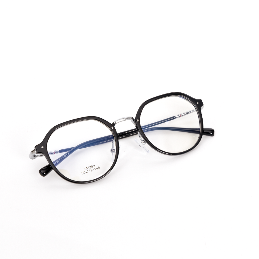 GỌNG KÍNH CẬN KIM LOẠI CAO CẤP LM289 C5 ĐEN BẠC