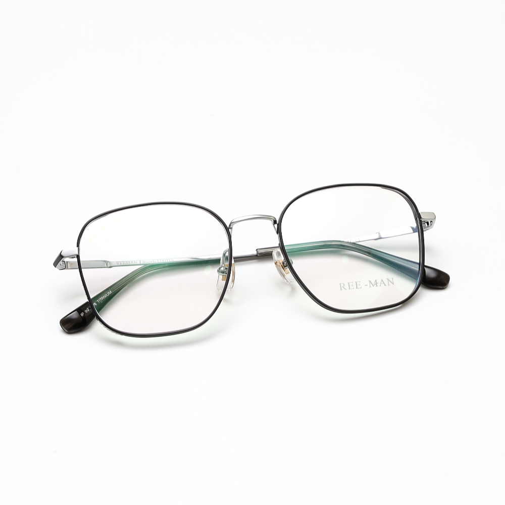 GỌNG KÍNH CẬN TITANIUM CAO CẤP THỜI TRANG 3044 C1 BẠC VIỀN ĐEN