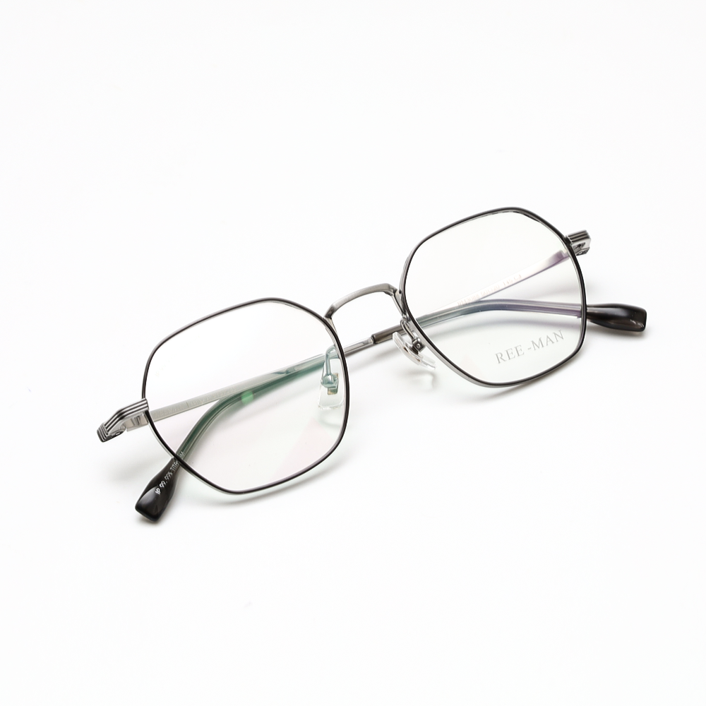 GỌNG KÍNH CẬN TITANIUM CAO CẤP THỜI TRANG 3088 C3 BẠC VIỀN ĐEN