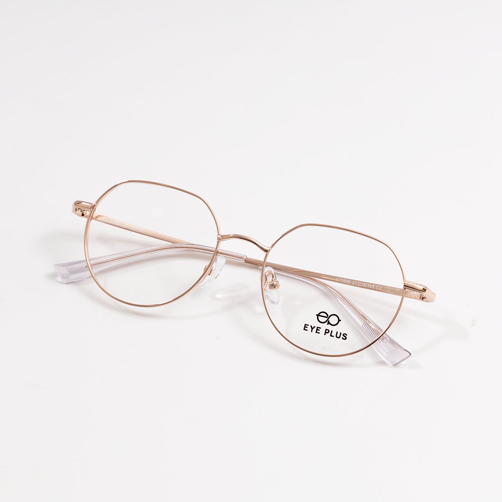 GỌNG KÍNH CẬN KIM LOẠI THỜI TRANG 70698 C2 VÀNG HỒNG