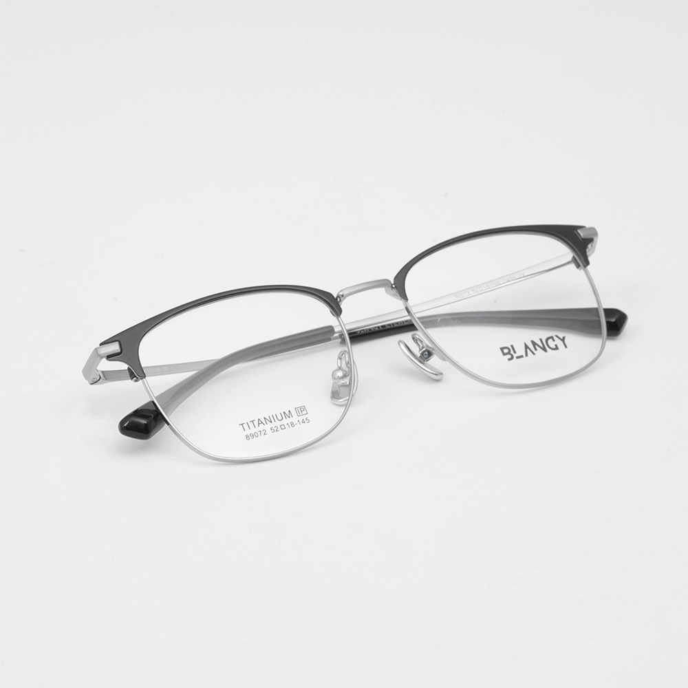 GỌNG KÍNH CẬN BLANCY TITANIUM 89072 C455 ĐEN BẠC