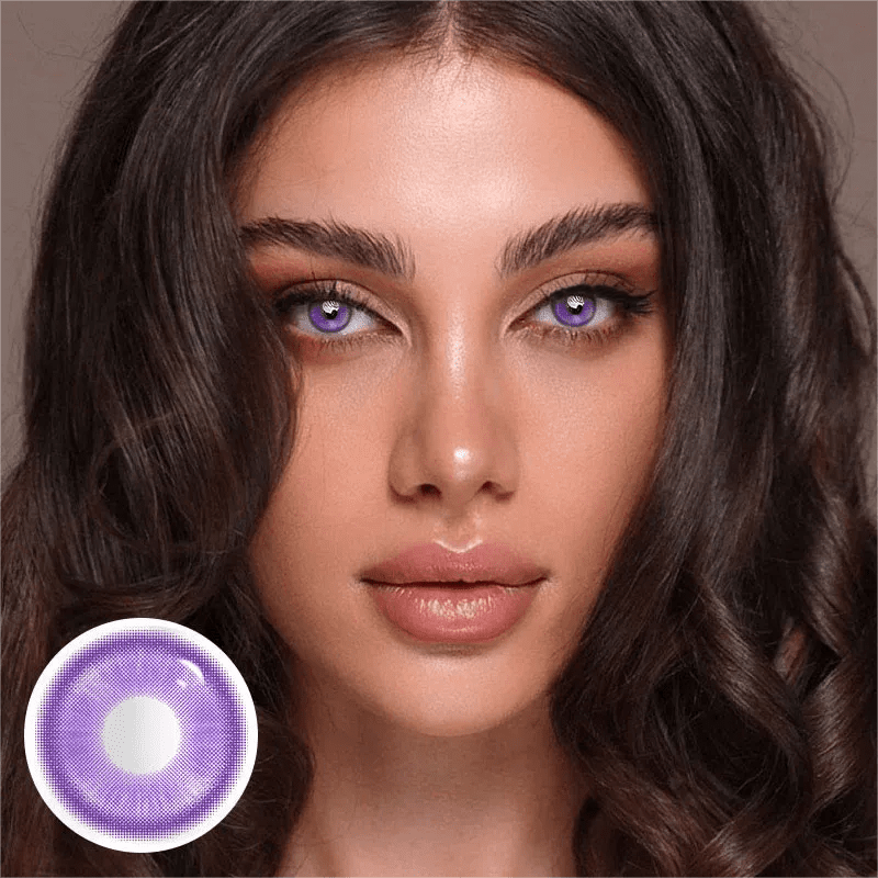 Kính áp tròng tím bí ẩn