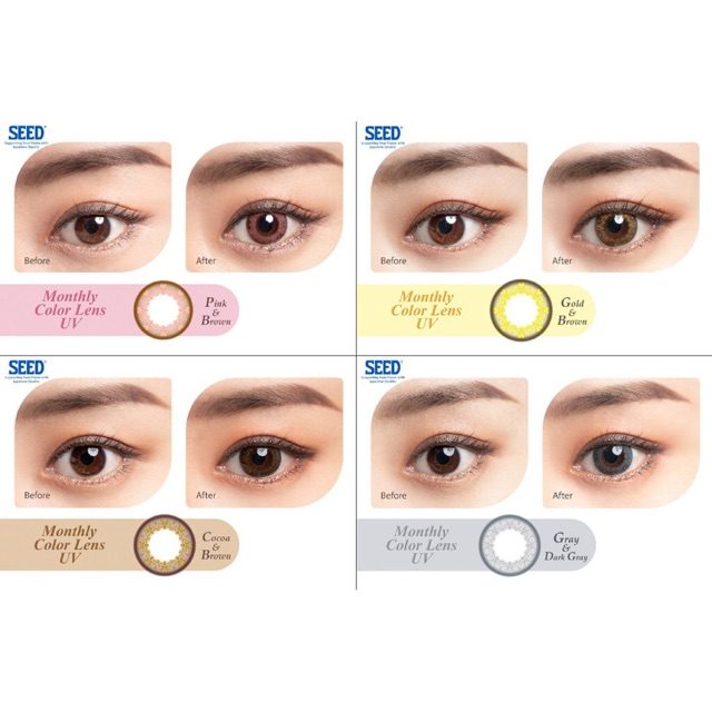 Seed cung cấp nhiều loại kính áp tròng