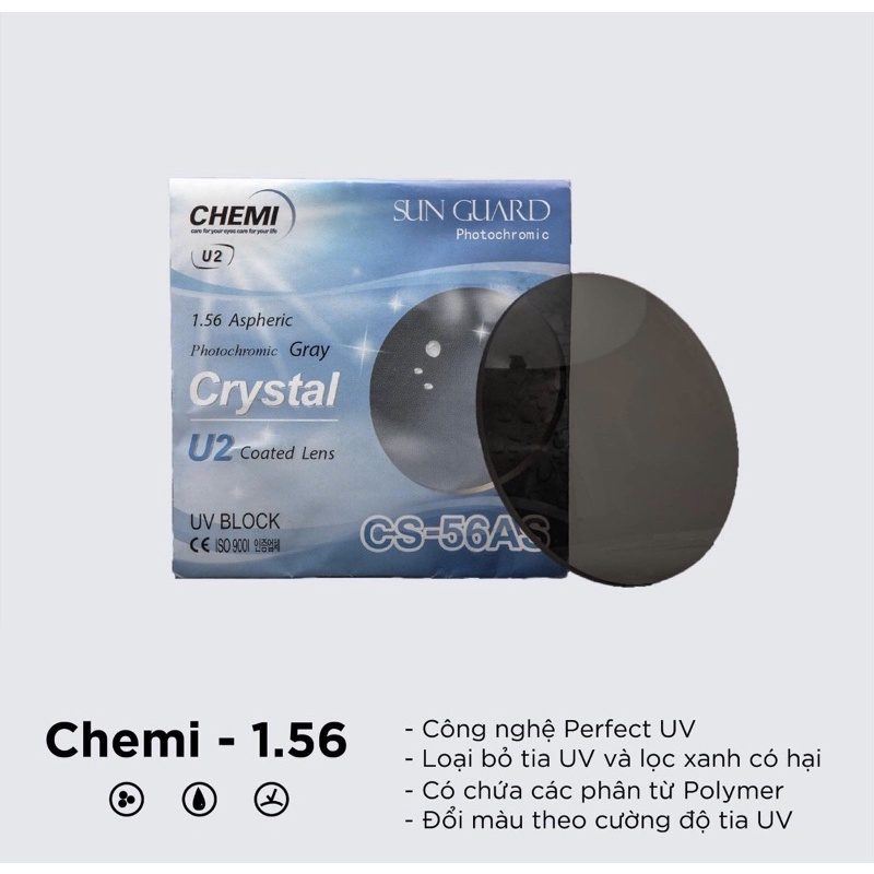 Khám phá ưu điểm vượt trội của tròng kính đổi màu Chemi
