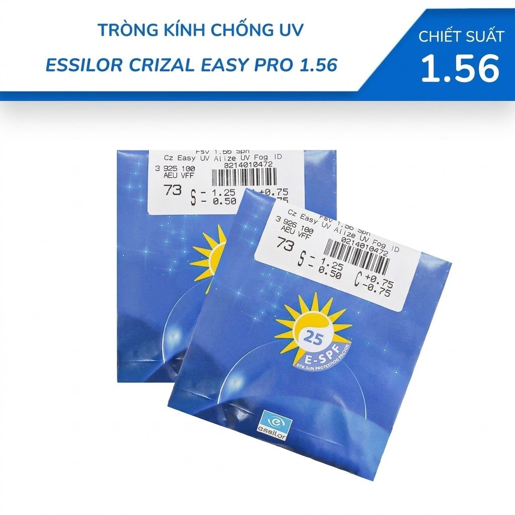 Tròng Kính Essilor Crizal Easy 1.56
